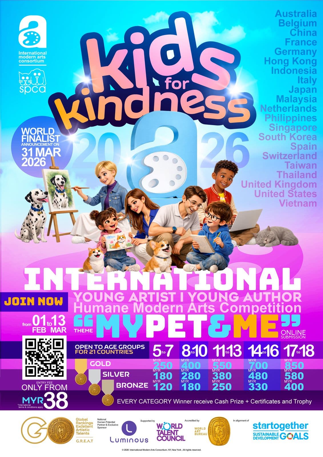 Kids for Kindness 2026 Poster